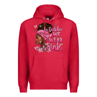 Cardinal in october we wear pink Premium Hoodie - BarkalooDesign