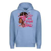Colony Blue in october we wear pink Premium Hoodie - BarkalooDesign