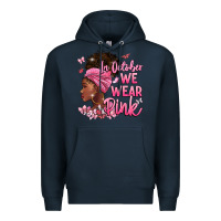 Navy in october we wear pink Premium Hoodie - BarkalooDesign