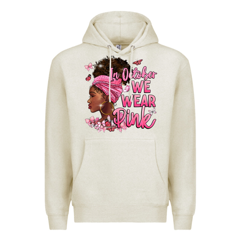 In October We Wear Pink Premium Hoodie by BarkalooDesign | Teevron