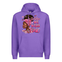 Purple in october we wear pink Premium Hoodie - BarkalooDesign