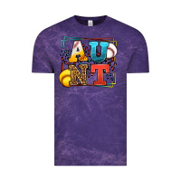 Cloud Purple Baseball and Softball aunt leopard frame Vintage Tee - LillyAllenDesigns