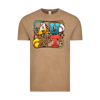 Vintage Coffee Baseball and Softball aunt leopard frame Vintage Tee - LillyAllenDesigns