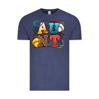 Vintage Denim Baseball and Softball aunt leopard frame Vintage Tee - LillyAllenDesigns