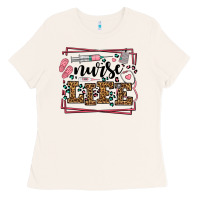 Bone Nurse life leopard frame Ladies Tee - LillyAllenDesigns