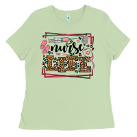 Matcha Nurse life leopard frame Ladies Tee - LillyAllenDesigns