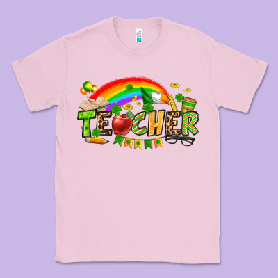 St. Patrick's Day Teacher Classic Tee Designed By Oliviacreatesart