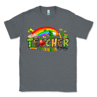 Charcoal Heather St. Patrick's Day Teacher Classic Tee - OliviaCreatesArt