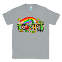 Heather Grey St. Patrick's Day Teacher Classic Tee - OliviaCreatesArt