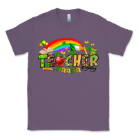 Lavender St. Patrick's Day Teacher Classic Tee - OliviaCreatesArt