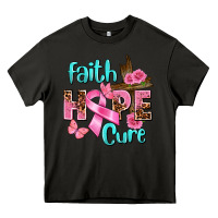 Asphalt Faith hope cure Breast Cancer Heavy Core Tee - FaDigitalArtStudio