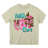 Mossy Faith hope cure Breast Cancer Heavy Core Tee - FaDigitalArtStudio