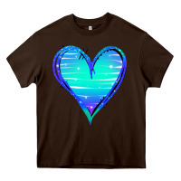 Chocolate Brown Mermaid Heart Heavy Core Tee - Jasminsmagicworld