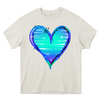 Cream Mermaid Heart Heavy Core Tee - Jasminsmagicworld