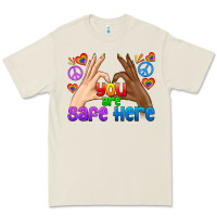 Bone LGBTQ+ You Are Safe Here Premium Tee - BundleAndBundleShop