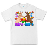 Lgbtq+ You Are Safe Here Premium Tee | Teevron