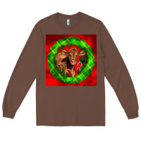 Chestnut christmas red angus calf Long Sleeve Tee - LillyAllenDesigns