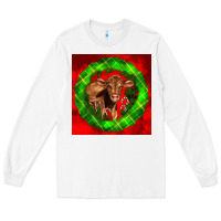 White christmas red angus calf Long Sleeve Tee - LillyAllenDesigns