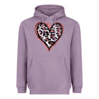 Lavender Leopard Glitter Heart Heavyweight Hoodie - Jasminsmagicworld