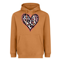 Meerkat Leopard Glitter Heart Heavyweight Hoodie - Jasminsmagicworld