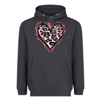 Smoke Leopard Glitter Heart Heavyweight Hoodie - Jasminsmagicworld