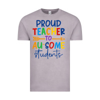 Vintage Zinc Proud teacher to au-some students Vintage Tee - CowhideDigitalArt