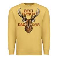 Antique Gold best buckin' dad ever deer Premium Sweatshirt - Jasminsmagicworld