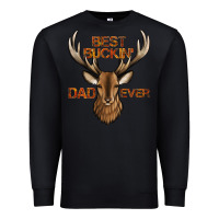 Black best buckin' dad ever deer Premium Sweatshirt - Jasminsmagicworld
