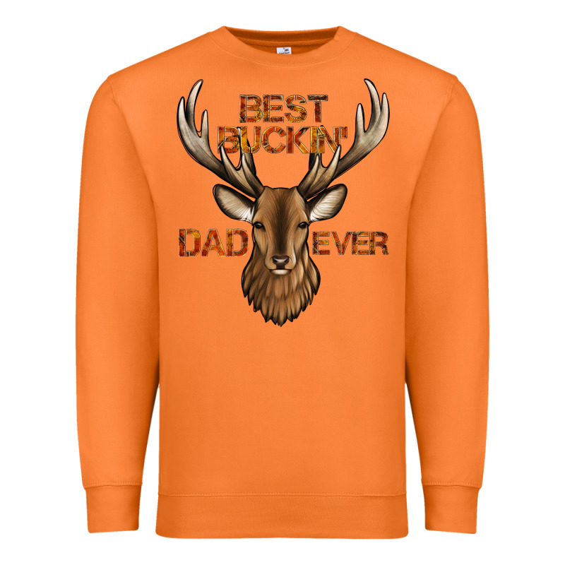 Best Buckin' Dad Ever Deer Premium Sweatshirt by Jasminsmagicworld | Teevron