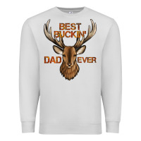 Dove Grey best buckin' dad ever deer Premium Sweatshirt - Jasminsmagicworld