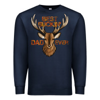 Navy best buckin' dad ever deer Premium Sweatshirt - Jasminsmagicworld