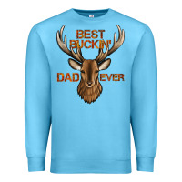 Ocean Blue best buckin' dad ever deer Premium Sweatshirt - Jasminsmagicworld