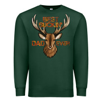 Sports Green best buckin' dad ever deer Premium Sweatshirt - Jasminsmagicworld