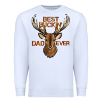 White best buckin' dad ever deer Premium Sweatshirt - Jasminsmagicworld