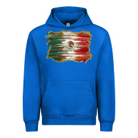 Cobalt mexican flag with leopard Urban Hoodie - RanaPortraitStore