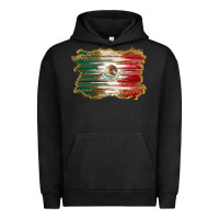Pigment Black mexican flag with leopard Urban Hoodie - RanaPortraitStore