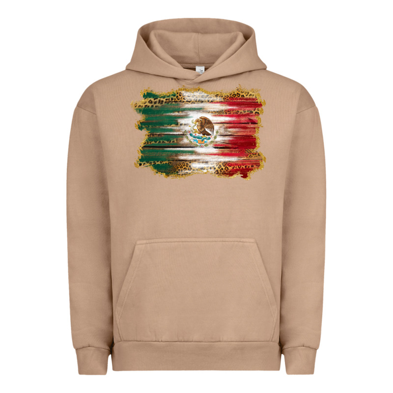 Mexican Flag With Leopard Urban Hoodie by RanaPortraitStore | Teevron