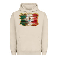 Pigment French Oak mexican flag with leopard Urban Hoodie - RanaPortraitStore