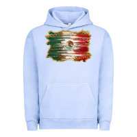Pigment Grape Ice mexican flag with leopard Urban Hoodie - RanaPortraitStore