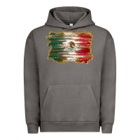 Pigment Tornado mexican flag with leopard Urban Hoodie - RanaPortraitStore