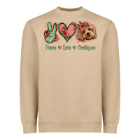 Mushroom Peace Love Cockapoo Heavyweight Sweatshirt - Jasminsmagicworld