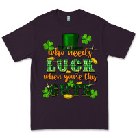 Plum who needs luck when you're this cute Premium Tee - FaDigitalArtStudio