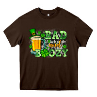 Chocolate Brown St. Patrick's Bad and boozy Heavy Core Tee - OliviaCreatesArt