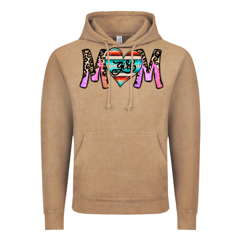Girl Mom Vintage Hoodie by CowhideDigitalArt | Teevron