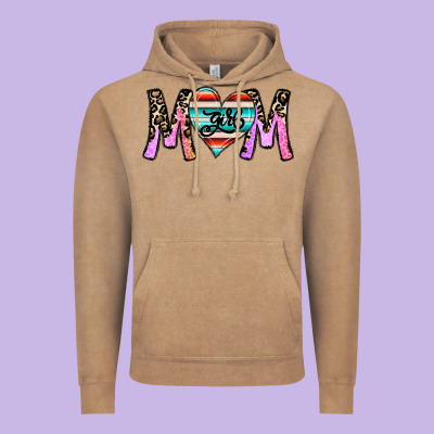 Girl Mom Vintage Hoodie Designed By Cowhidedigitalart