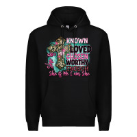 Black she is loved Premium Hoodie - BarkalooDesign