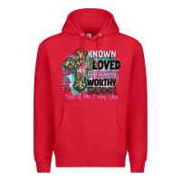 Red she is loved Premium Hoodie - BarkalooDesign
