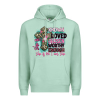 Seafoam she is loved Premium Hoodie - BarkalooDesign