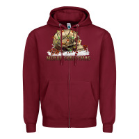 Burgundy Merry christmas skull Zipper Hoodie - RanaPortraitStore