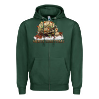 Sports Green Merry christmas skull Zipper Hoodie - RanaPortraitStore